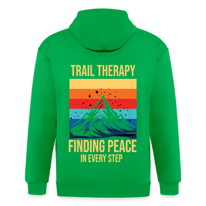 Adult Unisex Heavyweight Hooded Jacket - kelly green