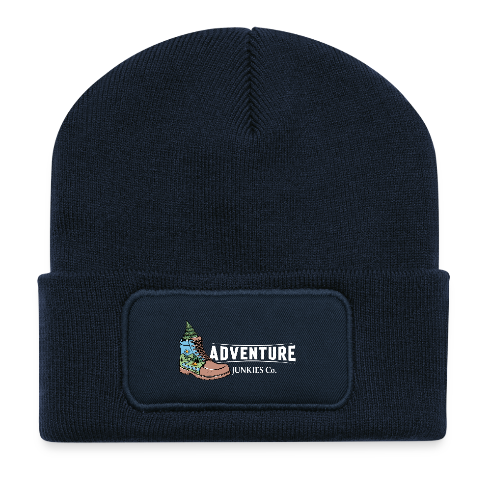 Recycled Patch Beanie - french navy