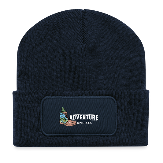 Recycled Patch Beanie - french navy