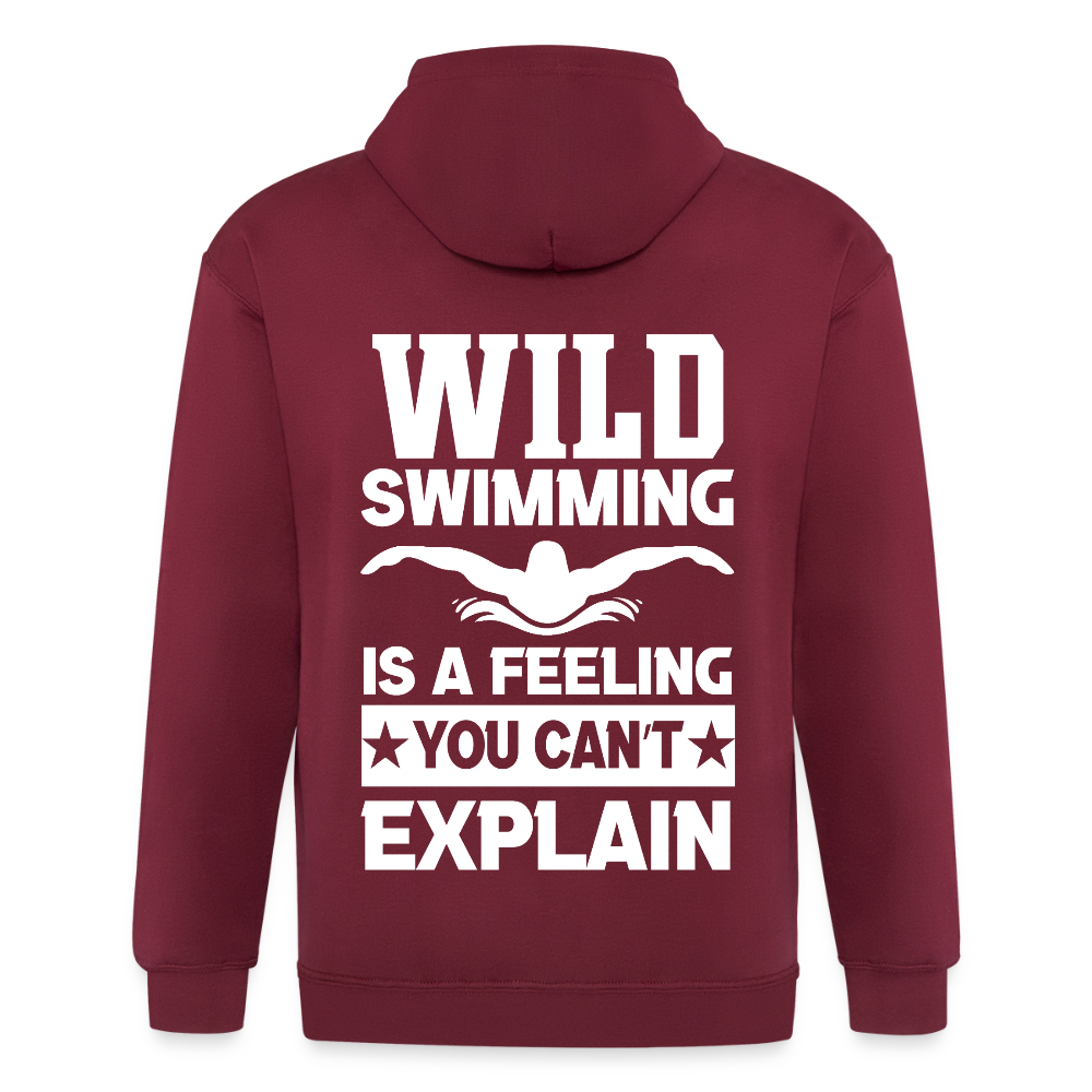 Adult Unisex Heavyweight Hooded Jacket - maroon