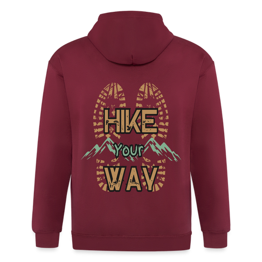 Adult Unisex Heavyweight Hooded Jacket - maroon