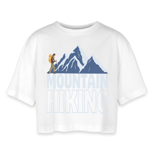 Women’s Oversized Cropped T-Shirt - white