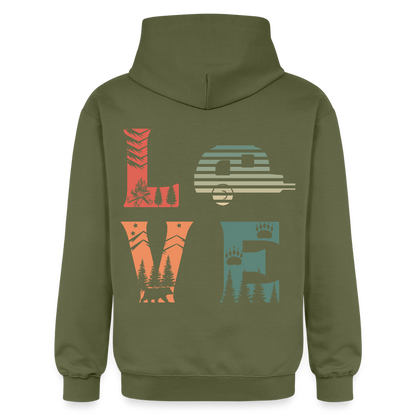 Unisex Midweight Hoodie - military green
