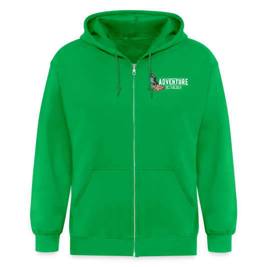 Adult Unisex Heavyweight Hooded Jacket - kelly green
