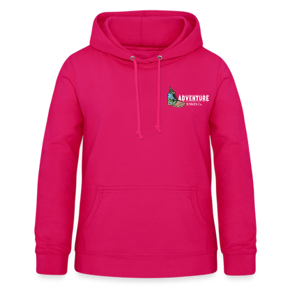 Women's Hoodie Water Adventures - dark pink
