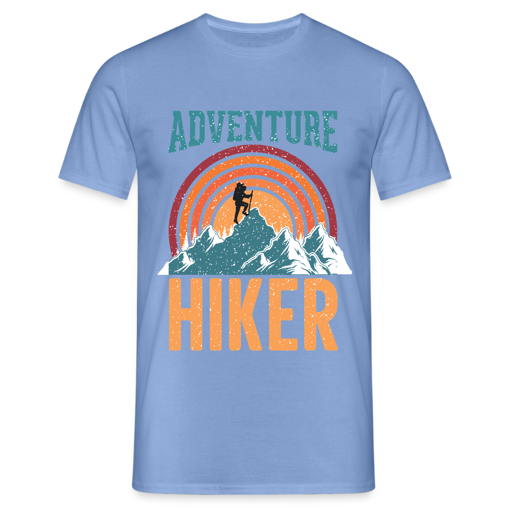 Men's Hiking & Walking T-Shirt - carolina blue