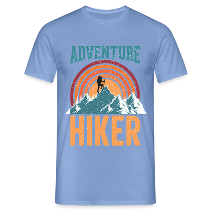 Men's Hiking & Walking T-Shirt - carolina blue