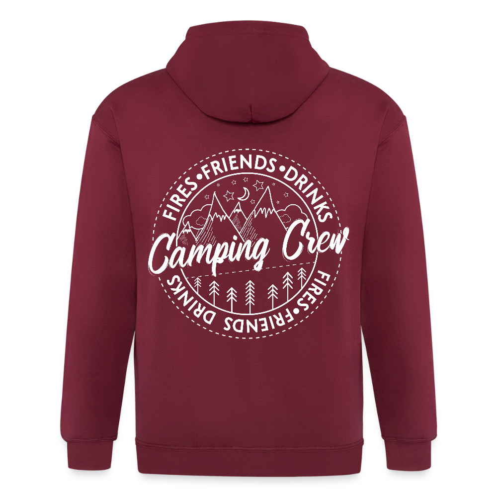 Unisex Heavyweight Hooded Jacket - maroon