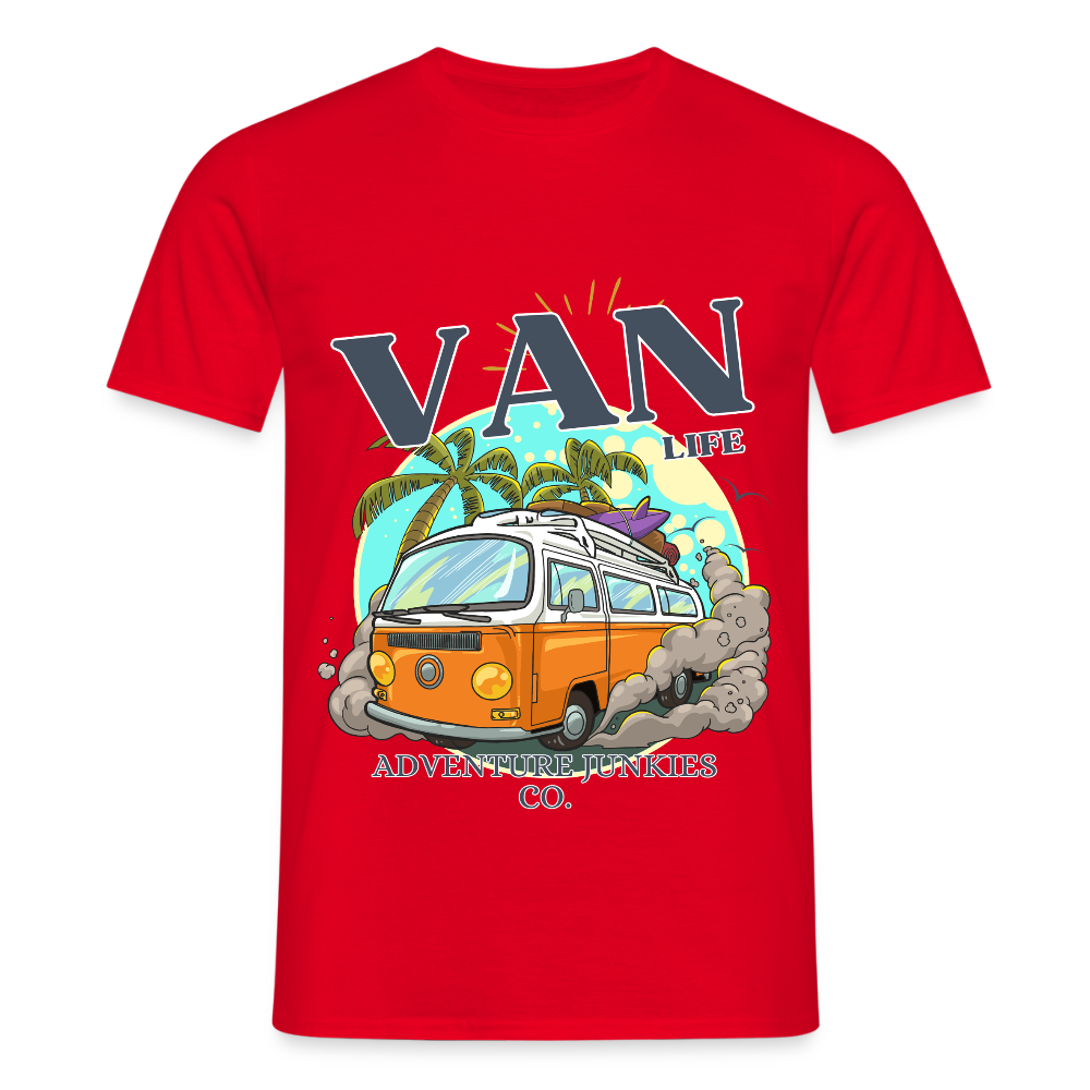 Men's  Camping T-Shirt - red