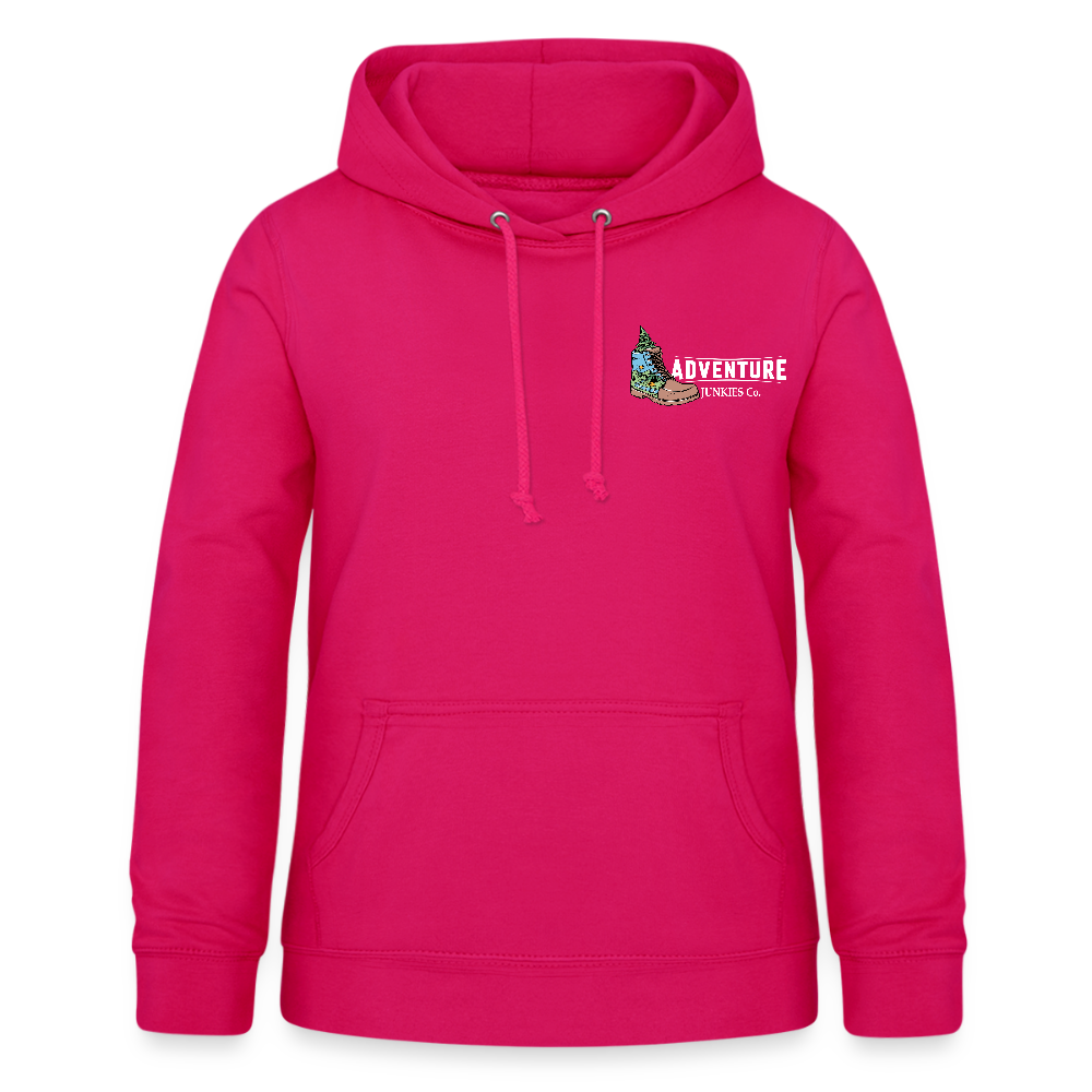 Women's Hoodie Water Adventures - dark pink