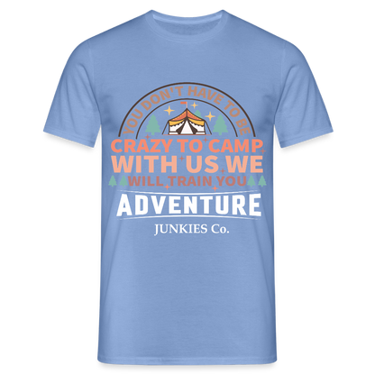 Men's Camping T-Shirt - carolina blue