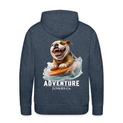Men’s Premium Water Fun Hoodie - heather denim