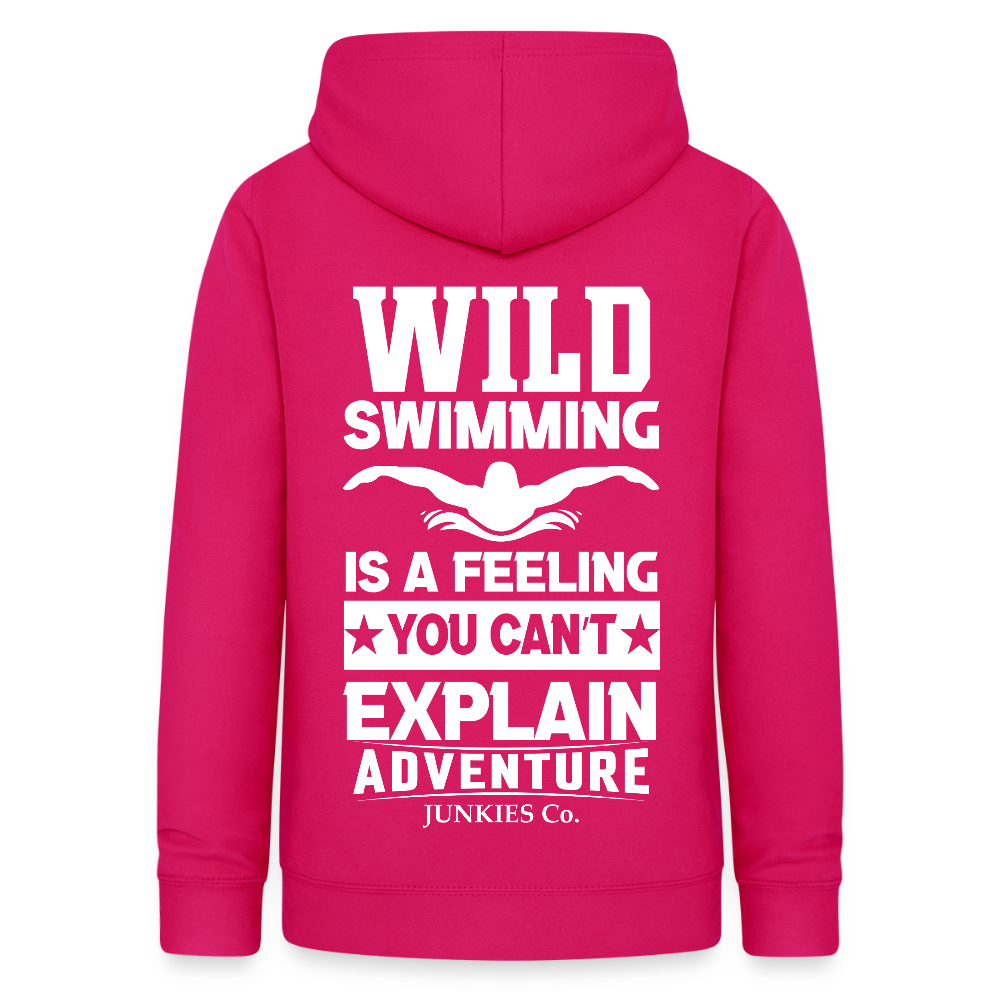 Women's Hoodie Water Adventure - dark pink