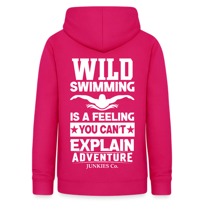 Women's Hoodie Water Adventure - dark pink