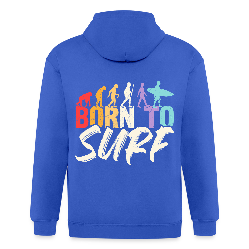 Adult Unisex Heavyweight Hooded Jacket - royal blue