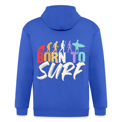 Adult Unisex Heavyweight Hooded Jacket - royal blue
