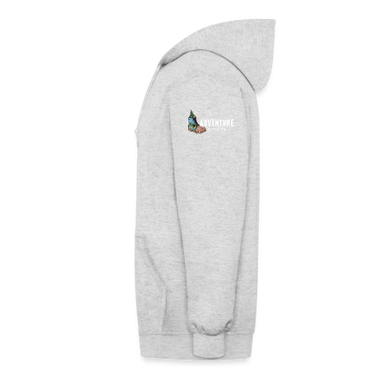 Adult Unisex Heavyweight Hooded Jacket - heather white