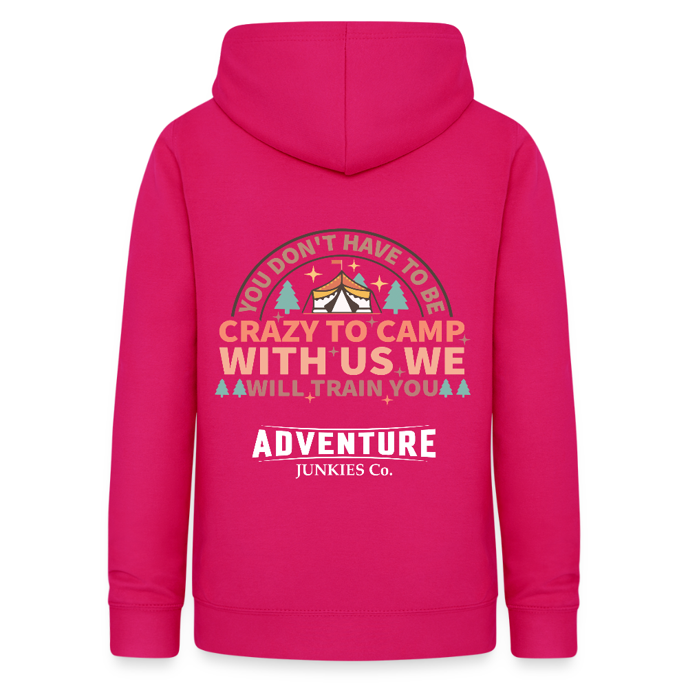 Women's Camping Hoodie - dark pink
