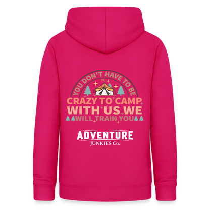 Women's Camping Hoodie - dark pink