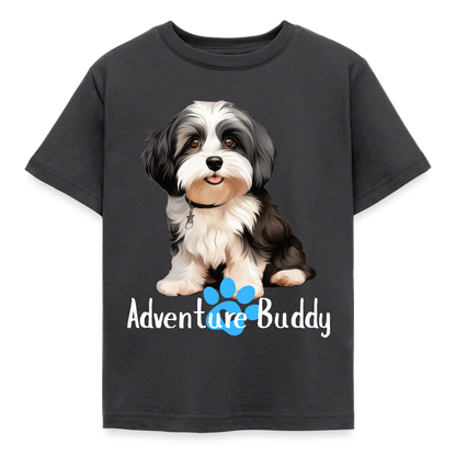 Children's T-Shirt  {Customise Breed & Paw } - dark grey