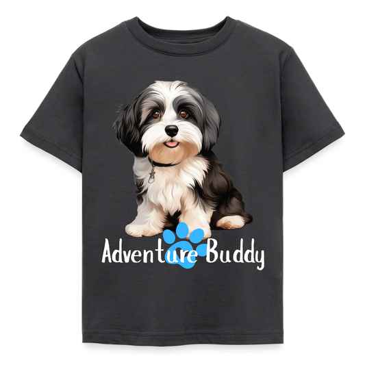 Children's T-Shirt  {Customise Breed & Paw } - dark grey