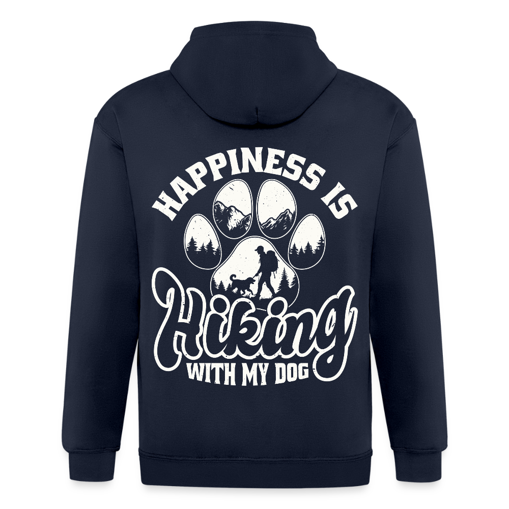 Unisex Heavyweight Hooded Jacket - navy