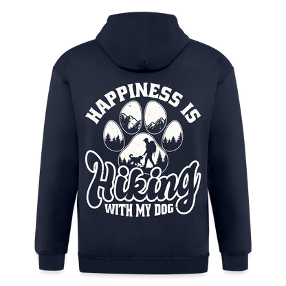 Unisex Heavyweight Hooded Jacket - navy