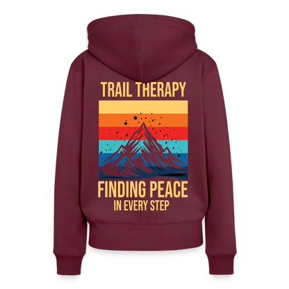 Women’s Premium Hiking/Walking Hoodie - burgundy
