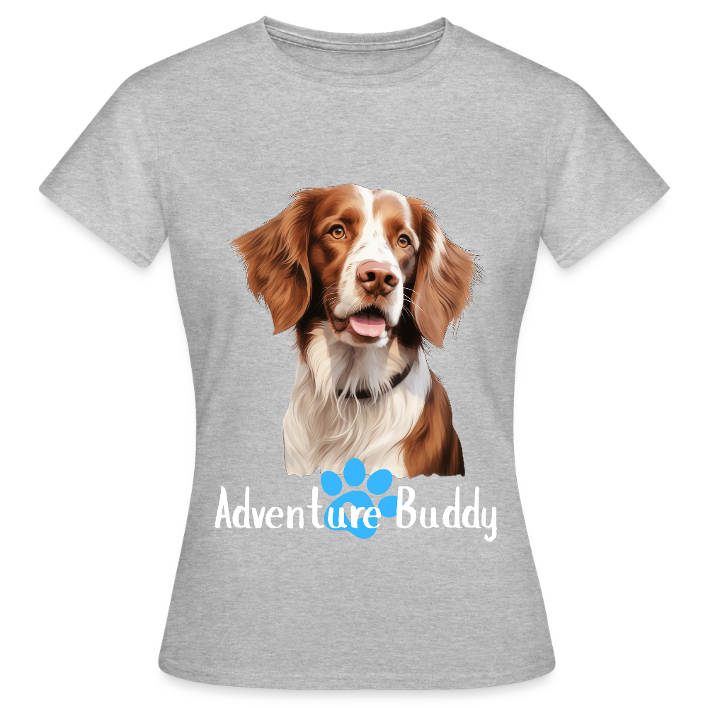 Women's T-Shirt   {Customise Breed & Paw } - heather grey