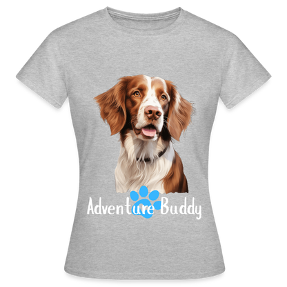 Women's T-Shirt   {Customise Breed & Paw } - heather grey