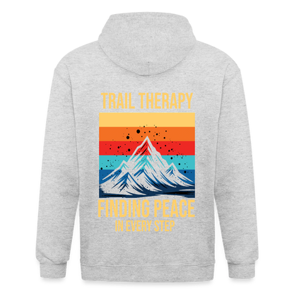 Adult Unisex Heavyweight Hooded Jacket - heather white