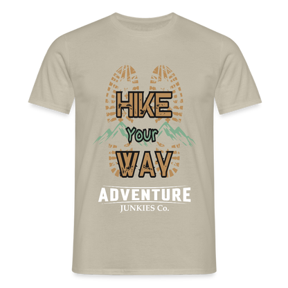 Men's Hiking & Walking T-Shirt - sand beige