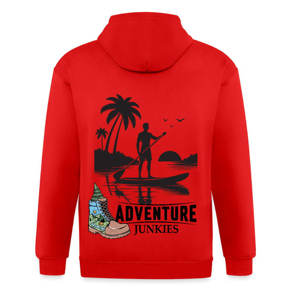 Adult Unisex Heavyweight Hooded Jacket - red