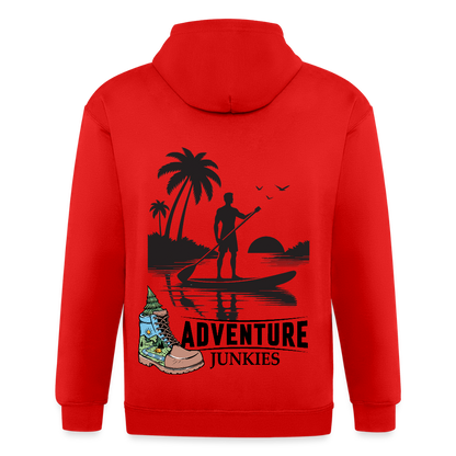 Adult Unisex Heavyweight Hooded Jacket - red