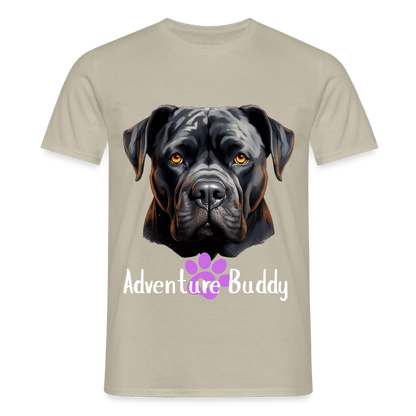 Men's T-Shirt  {Customise Breed & Paw } - sand beige
