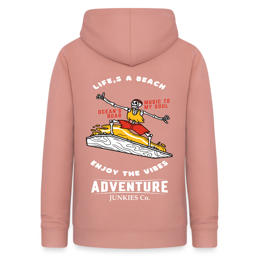 Women's Hoodie Water Adventure - dusky rose