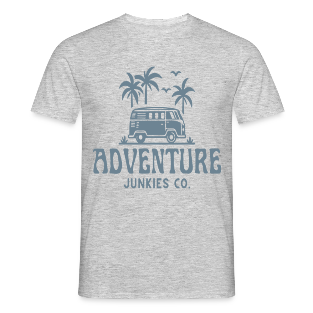Men's  Camping T-Shirt - heather grey