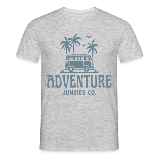 Men's  Camping T-Shirt - heather grey