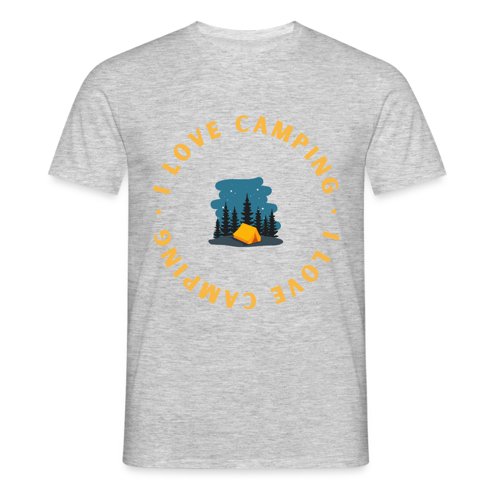 Men's Camping  T-Shirt - heather grey