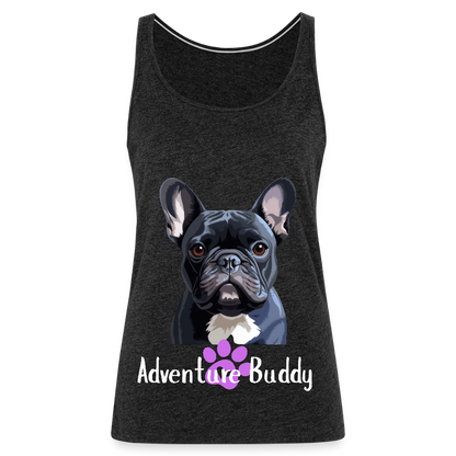 Women’s Premium Tank Top  {Customise Breed & Paw } - charcoal grey