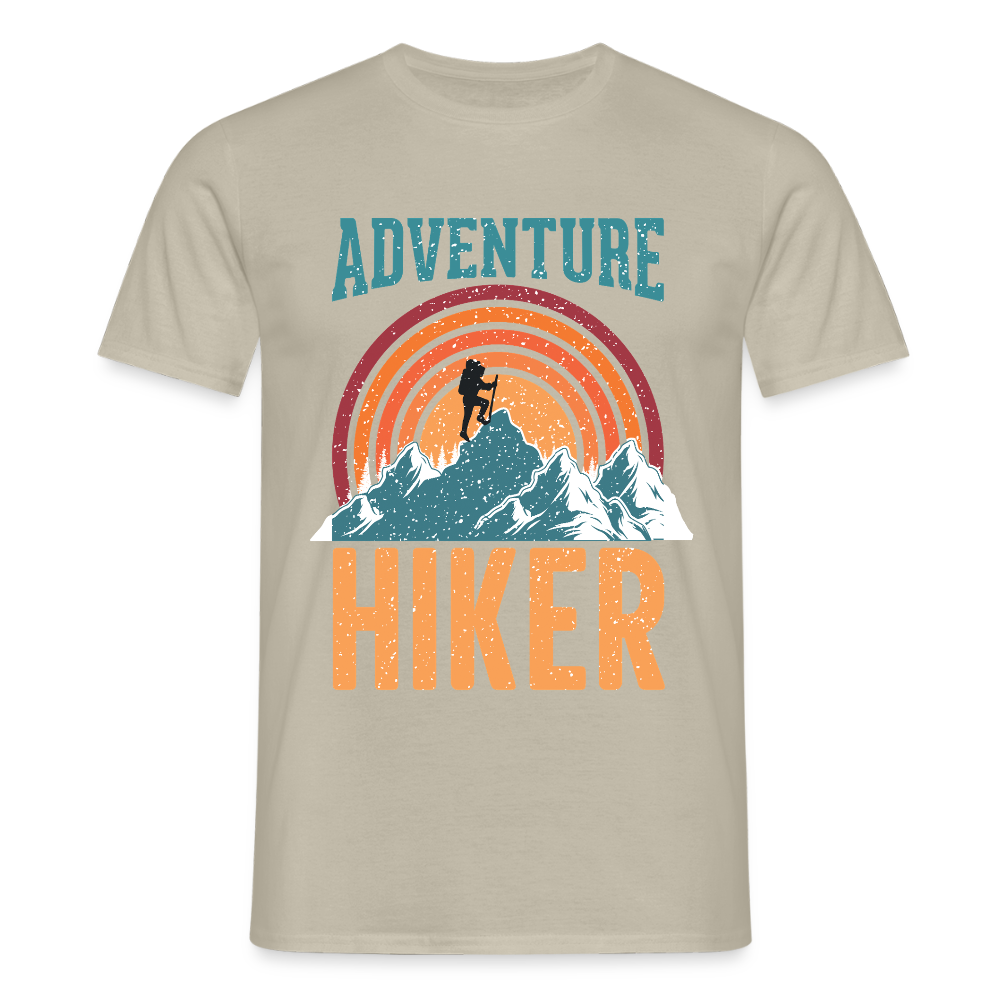 Men's Hiking & Walking T-Shirt - sand beige