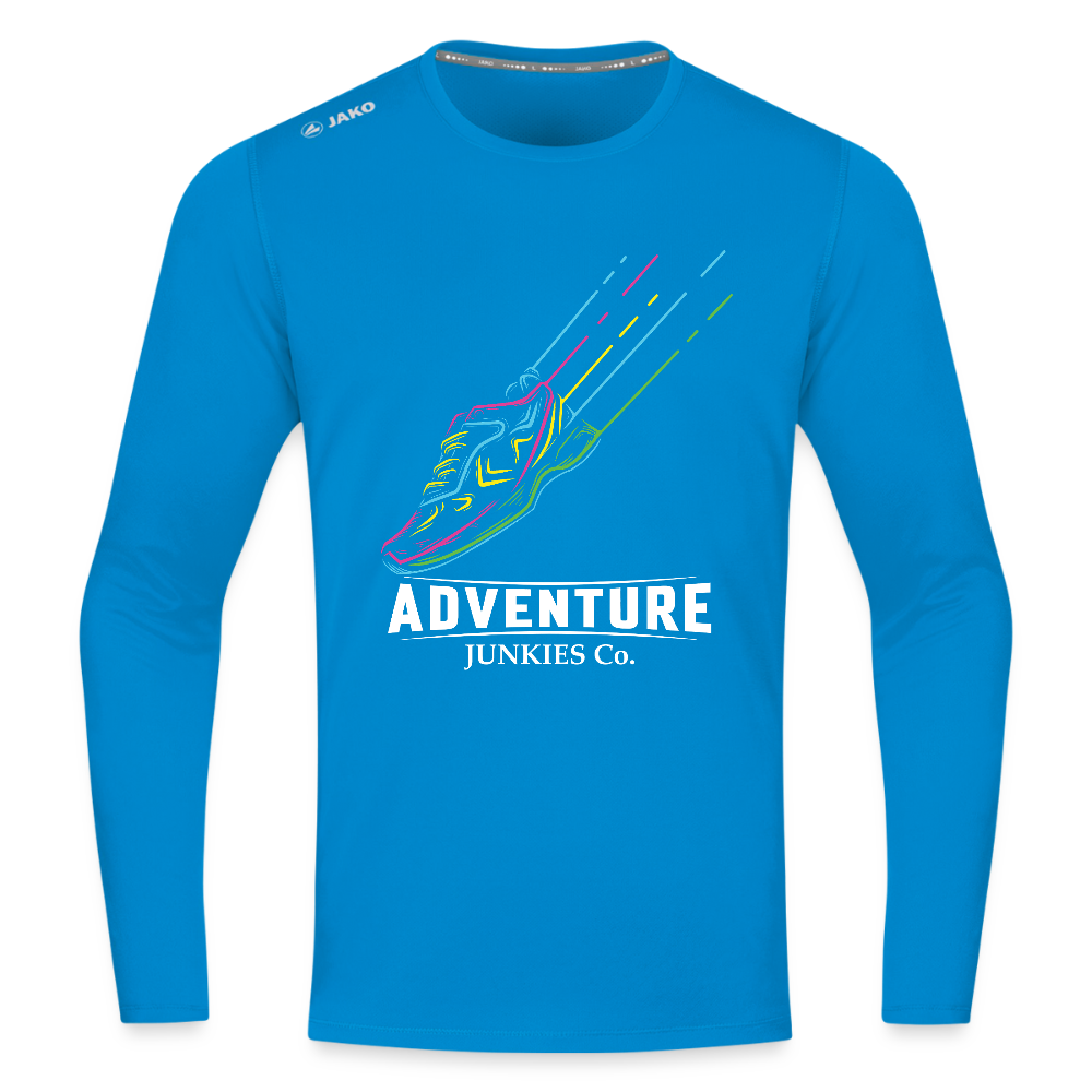 Long Sleeve Breathable Running Top - sapphire blue