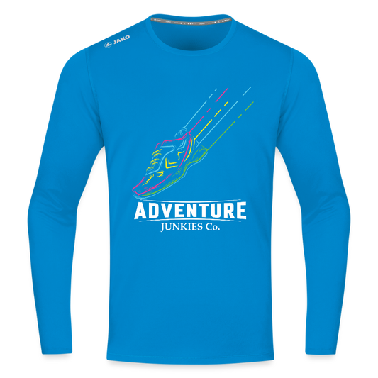 Long Sleeve Breathable Running Top - sapphire blue