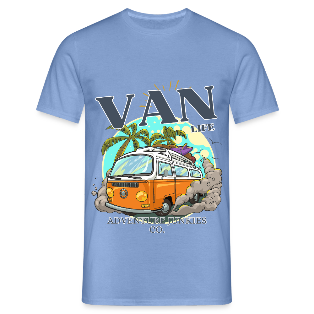 Men's  Camping T-Shirt - carolina blue