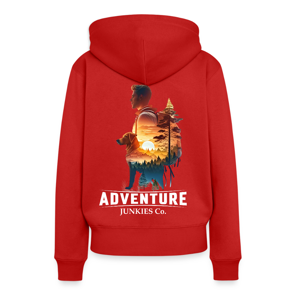 Women’s Premium Hiking /Walking Hoodie - red