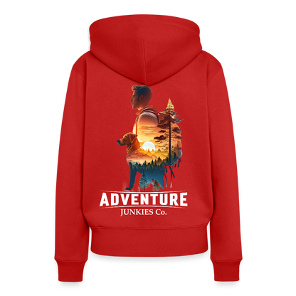 Women’s Premium Hiking /Walking Hoodie - red