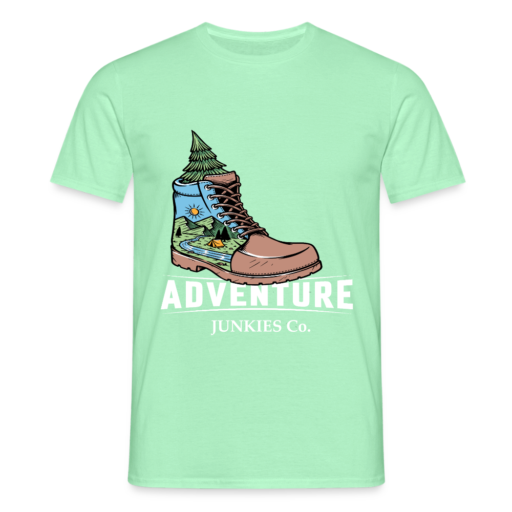 Men's Camping T-Shirt - mint green