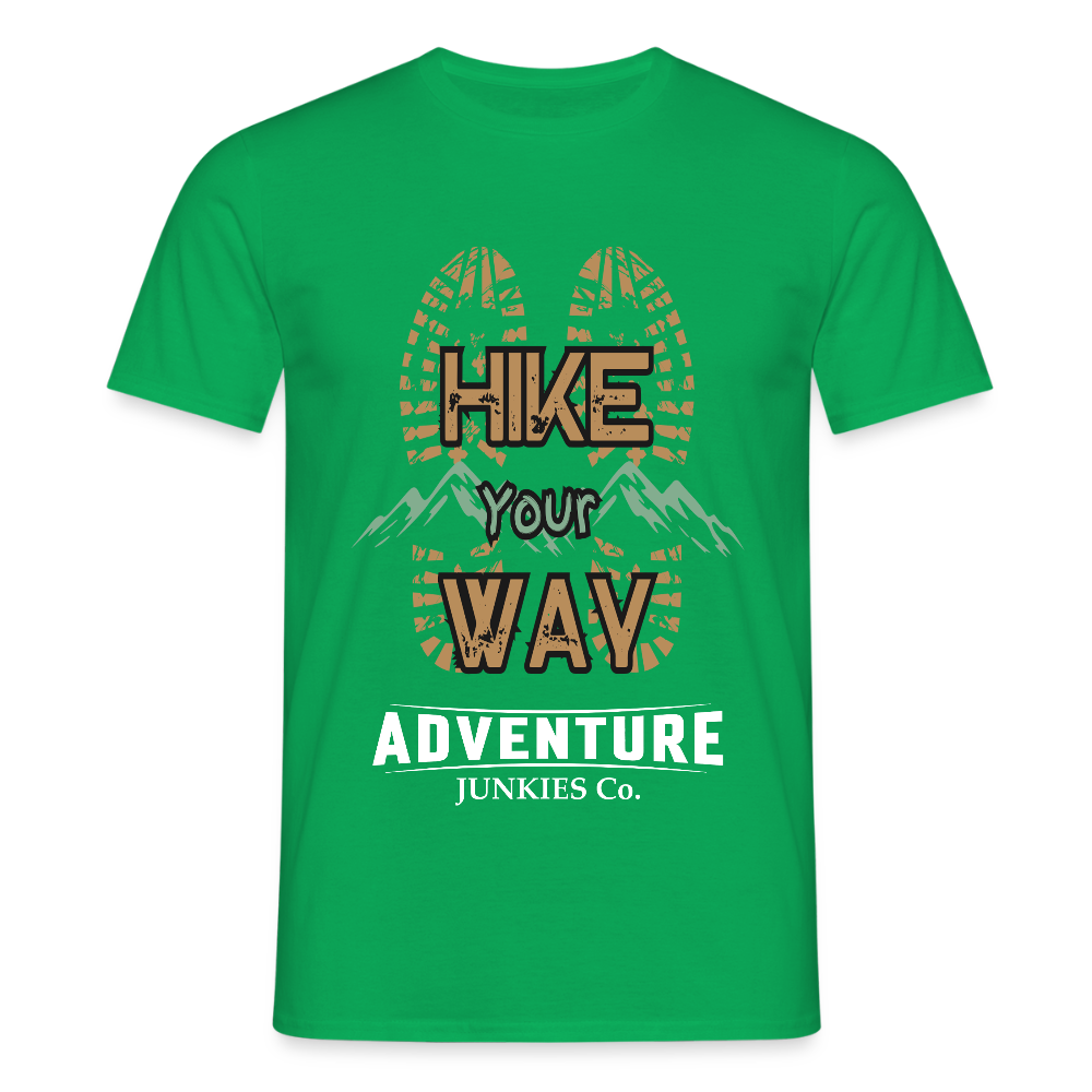 Men's Hiking & Walking T-Shirt - kelly green