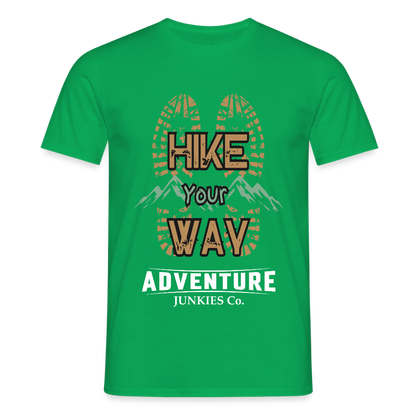 Men's Hiking & Walking T-Shirt - kelly green