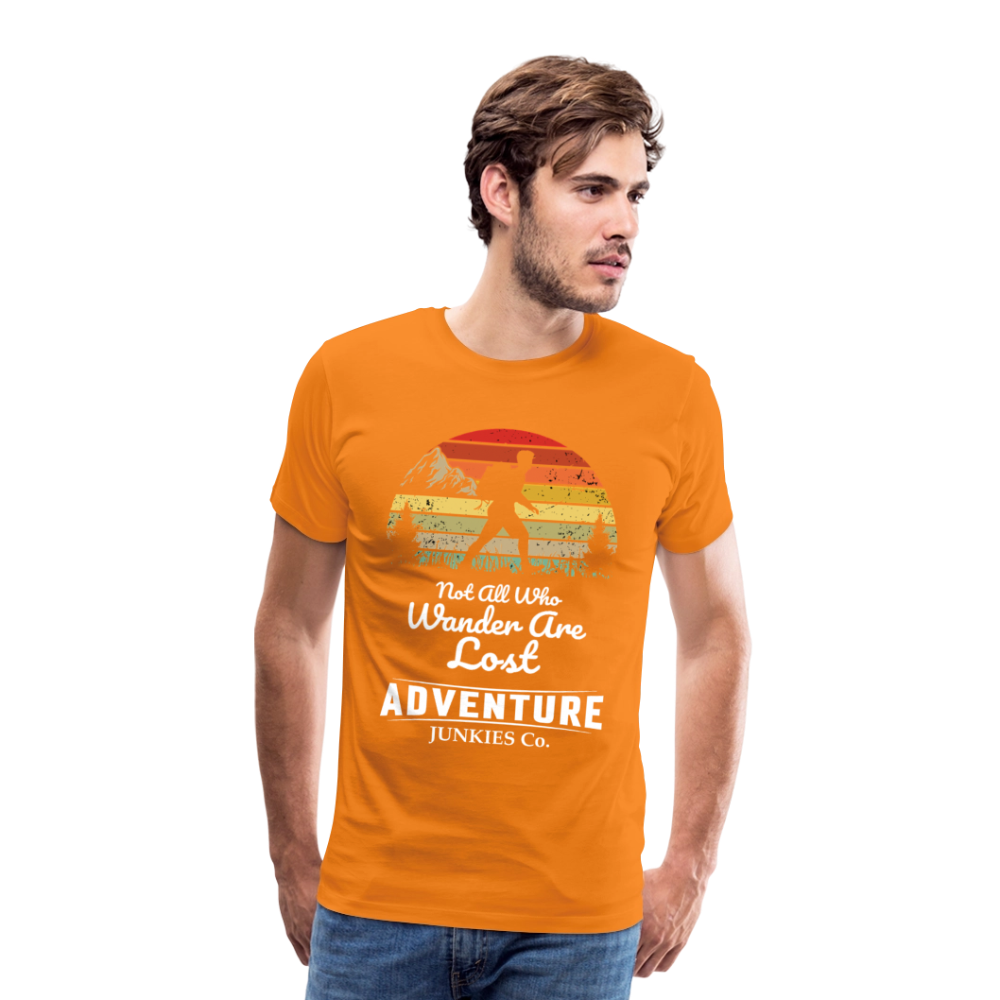 Men’s T-Shirt Front Design Not All that Wander - orange